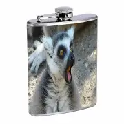 Funny Face Animals D1 Flask 8oz Stainless Steel Hip Drinking Whiskey