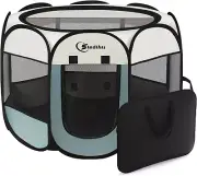 Dog Playpen, Puppy Pet Cat Playpen Indoor for Small Dogs, Dog Tent Crates Cage I