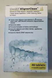 I sonic Aligner Clean Ultrasonic Clear Aligner/Retainer Cleaning Tablets #CTAR01