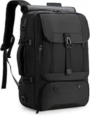 Ogetok Travel Laptop Backpack Carry on Backpack, Large Luggage Bag Backpacks Suitcase for Men Women, Business Weekender Shoulder Bag Personal Item Travel Bag Casual Daypack Fit 15.6 inch Laptop, Black