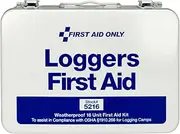 Pac-Kit by First Aid Only 5216 68 Piece Logger's First Aid Kit with Weatherproof Steel Case