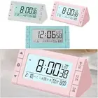 Desk Digital Clock Modern Multifunction Mute Easy Operation Electronic Clock for