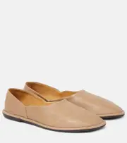 [The Row] The Row Canal leather flats AU 4 beige