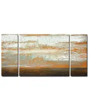 Ready2HangArt Desert Flats 3pc Wrapped Canvas Wall Art by Norman Wyatt