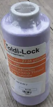 Toldi-Lock Overlocking Thread Purple 2734 yds No. 120 Col. 5845 100% Polyester