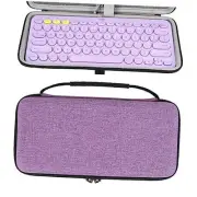Keyboard Carrying Case, Hard Shell Protective Travel Bag for Small Purple
