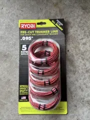 Ryobi 0.095" x 16' Pre-Cut String Trimmer Line 5-Pack AC04149