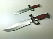Miniature Hunting Militia Knife Dagger Letter Opener Sword Collectible Leather