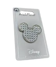 Disney Parks Mickey Mouse Ear Icon Rhinestone Crystal Cubes Pin