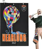 Golf Towel - Microfiber Printed Golf Ball Rag for Women,with Carabiner Clip, Portable Golfing Accessories for Outdoor Course Gym