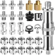 Camera Tripod Adapter 26Pack Camera Screw Mount Set 1/4 to 1/4 Tripod Screw1/...
