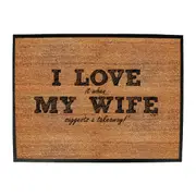 Love It When My Wife Suggests A Takeaway - Funny Novelty Doormat Man Cave Floor mat