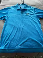Adidas Men's ClimaLite Tennis Polo, XL, Blue, NWT, Country Club Logo