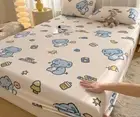 Cartoon Illustration Fitted Sheet Kids Bed Decor Set Single/Double/Queen Size