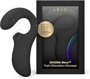 LELO ENIGMA Wave Triple Stimulation Wireless Vibrator for Women, Clit Sucking Vibrator and G-spot Vibrator with WaveMotion Technology and 8 Vibrating Patterns, Sex Toy with Triple Motor, Black