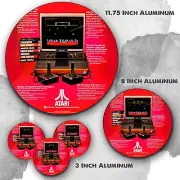 Original Atari Game Console Design Reproduction Aluminum Circle Sign