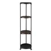 4 Tier Plant Pot Stand Metal Flower Corner Shelf Holder Display Unit Indoor Outdoor Shelves Plywood Garden Storage Rack