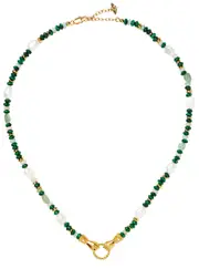 Missoma X Harris Reed In Good Hands Beaded Necklace - Green - One Size One Size