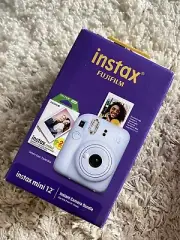 Fujifilm Instax mini 12 Instant Film Camera Bundle Pastel Blue New