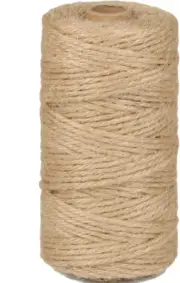 Perkhomy Jute Twine String 3Mm 328Ft Natural Thin Ribbon Twine for Craft Gardeni