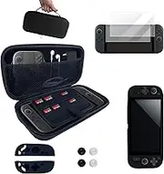JDGPOKOO Case Compatible with Nintendo Switch 2, 10 in 1 Switch 2 Accessories Bundle Kit with Carrying Case, Protective Case Cover, Screen Protector and 4pcs Thumb Grips Caps