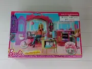 Mattel ​Barbie Glam Getaway Doll House Fully Furnished On-The-Go Carrying Handle