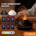 Flame Diffuser Essential Oil Lamp Portable Air Humidifier with Color Night Light