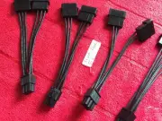 10 Pcs ATX IDE Molex Power Dual 4 To 6 Pin PCIe Video Card Adapter Cable -EVGA
