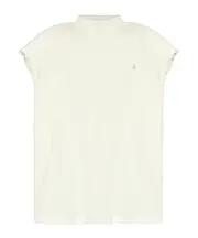 The Attico Laurie Ribbed Top IT40 White