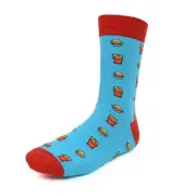 Hamburger and Fries Novelty Socks, Funny food Novelty Socks, Men's Socks