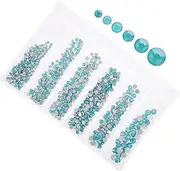 Gogogmee 820pcs Rhinestones Flatback for Nail Art DIY Craft Supplies for Stylish Present Effortless Application for Nails Phone Cases More