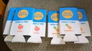 NEW HIGH NOON Vodka & Soda Pineapple/ Peach Can/ Bottle Koozies/ Set of 6