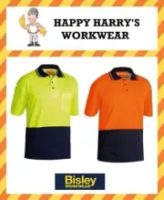 Bisley Two Tone Hi Vis Cotton Backed Polo Short Sleeve BK1234 NEW WITH TAGS!