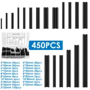 450Pcs Roll Pin Assortment Set Stainless Steel Slotted Spring Pins xiXdR