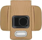 Car Armrest Pad, Center Console Cushion, Armrest Pillow for Car, Car Armrest Cushion, Truck Armrest Cushion, Armrest Pillow for Car with Cup Holder and Tissue Holder for , Truck, RV