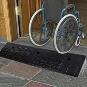 Wheelchair Ramp for Access Threshold Doorways Steps Stairs,3.9in Rise Curb Ramps for Shower/Patio Door/Garage DIY/Cars/Shed,Load 11000lbs