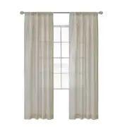 Thermasheer Weathervane Light Filtering Rod Pocket Curtain Panel 50" x 95" Linen