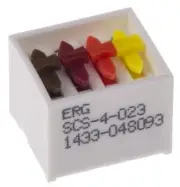 ITW ERG DIP SWITCH 1A 4-Way 4PDT -55 To +100°C Through Hole, Slide Actuator