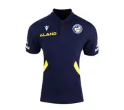Parramatta Eels NRL 2023 Macron Navy Travel Polo Sizes S-5XL!