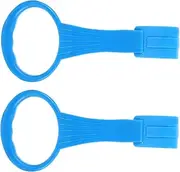 CRILSTYLEO Baby Bed Pull Rings 1 Pair Crib Hanging Rings Bright Colors Safe for Infants Toddlers for Walking Exercises