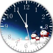 Snowman Snow Man Frameless Borderless Wall Clock Nice For Gifts or Decor Z150