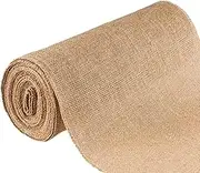 JOIKIT 30 cm x 10 m Natural Hessian Roll, Hessian Fabric Roll, Woven Natural Jute Fabric Burlap Table Runner Upholstery Cloth Supplies for Arts and Crafts, Decorative Collages, Models Building