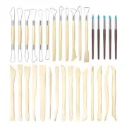 XDT Art Supplies Clay&Pottery Modeling Sculpting Tools 32Pc Model Kit Sculpture