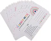 TEHAUX 50Pcs Teacher Mail Cards to Parents Classroom Incentive Motivational Cards for Behavior Rewards for Preschool Kindergarten and Elementary School