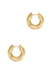 Anni LU The Big O 24kt Gold-plated Hoop Earrings ONE SIZE