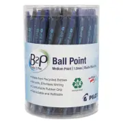 Pilot B2P Bottle-2-Pen Recycled Retractable Ball Point Pen Black/Blue 1 mm