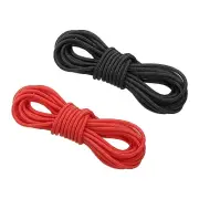 2pcs Archery D Loop Rope 10 FT, Bow String Release Nocking Loop, Black Red