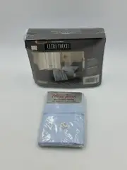 Bed Sheets Full Size Set Stevens Ultra Touch Sky Blue With 2 Extra Pillow Case
