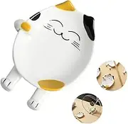 OURASHERO Multifunctional Ceramic Spoon Rest for Kitchen, Cute Cat Shape Cooking Utensil Holder Pot Lid Rack Coffee Spoon Rest Ladle Rest Spatula Utensil Rest for Kitchen Counter & Stove Top