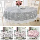Round Large Table Cover Cloth Plastic Wipe Clean Party Decoration Tablecovers UK